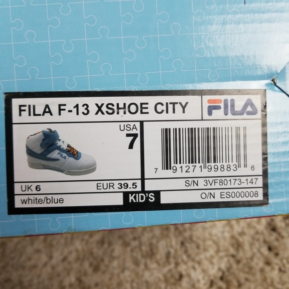 Fila F-13 "Autism Puzzle" Sneakers Sz 7 - Picture 6 of 7